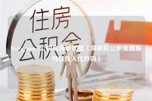 萍乡公积金离职代提（离职后公积金提取可以找人代办吗）